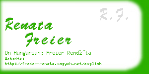 renata freier business card